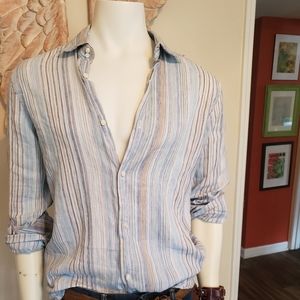 BANANA REPUBLIC MENS IRISH LIENEN SHIRT